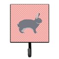 Micasa Giant Chinchilla Rabbit Pink Check Leash or Key Holder MI627803